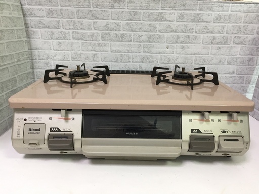 リンナイ　ガステーブル　2014年製　LPガス　プロパンガス　RT64JH-L　中古品6180