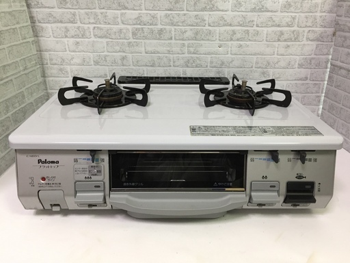 パロマ　ガステーブル　2011年製　LPガス　プロパンガス　IC-N800V-L　中古品6179