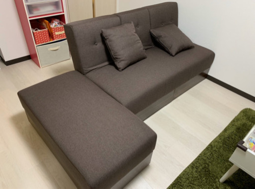 【美品】ソファベッド 収納付き(2019年4月購入)
