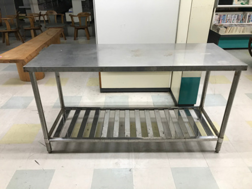 業務用厨房作業台/ステンレステーブル　W1500×D600×H800