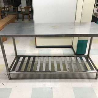 業務用厨房作業台/ステンレステーブル W1500×D600×H800