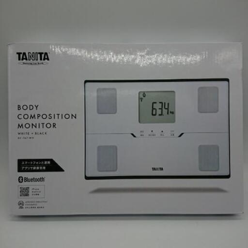 タニタ 体組成計 スマートフォン連動 BC-767 ホワイト/ブラック