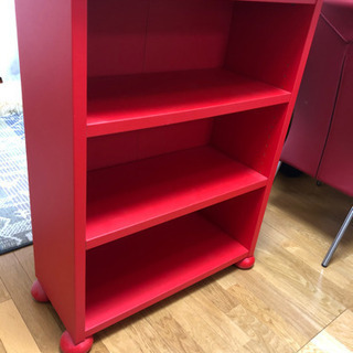 IKEA 本棚　赤の画像