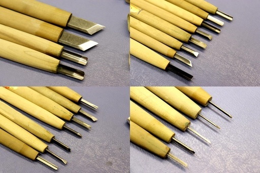 彫刻刀 29本セット キワ刃 浅丸刃 丸刃 三角刃 平刃 仏像彫刻 版画 工作 
