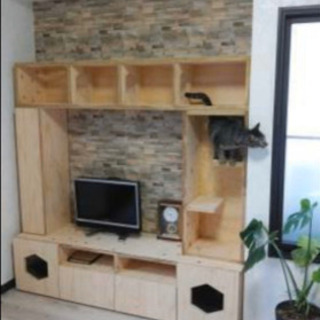 オーダー出来る合板で製作する収納の画像