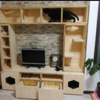 オーダー出来る合板で製作する収納の画像