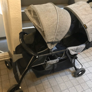 大幅値下げ!!二人乗りベビーカー 縦型