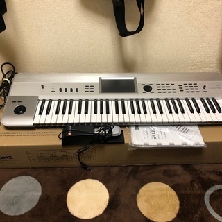 korg krome61 ペダル、スタンド付き シンセサイザー ...