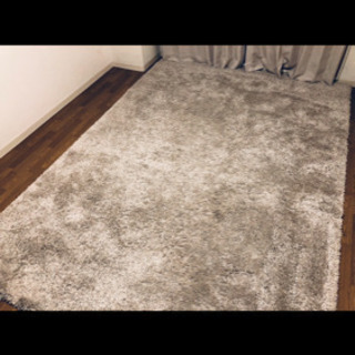 トルコ製　長毛カーペット　ベージュ