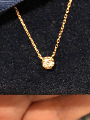 AHKAH   K18ピンクゴールド/ダイヤ ティア ネックレス