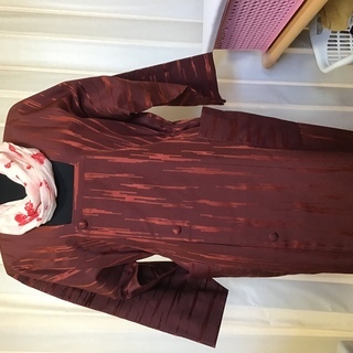 着物リメイク　道行コートのチュニックとスヌードの画像