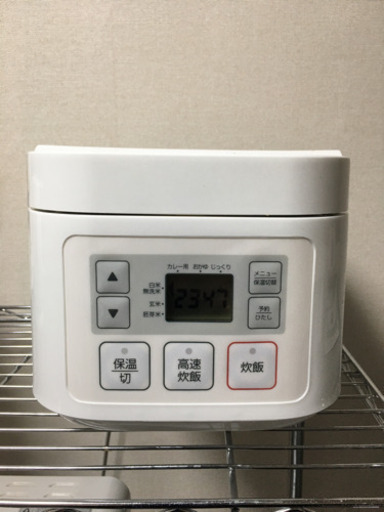 ニトリ品　3合炊きマイコン炊飯器ジャー