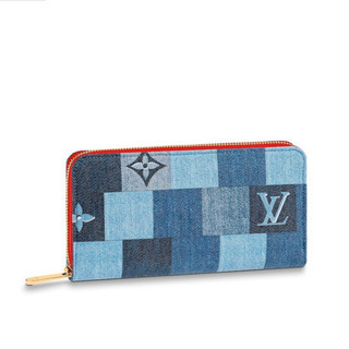 【新品未使用】レア　国内完売　ヴィトン　デニム　モノグラム　ジッピー　ウォレット　長財布の画像