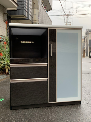 ?配送無料? 定価4万円‼️ニトリ食器棚レンジ置き?当日配送?