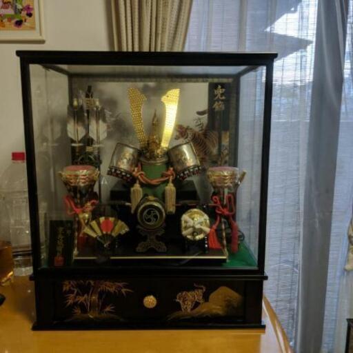 兜に破魔弓に若武者３点セット