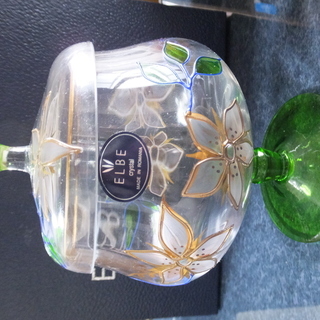 クリスタルガラス　ELBE crystal made in RO...
