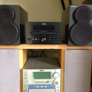 ジャンク品コンポ二台の画像