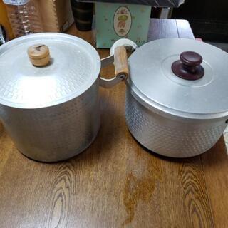アルミの両手鍋寸胴２つ！