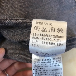 サロペットスカート  デニム生地の画像