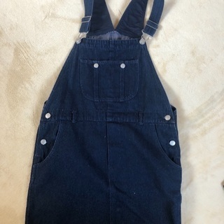 サロペットスカート  デニム生地