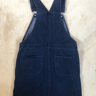 サロペットスカート  デニム生地の画像