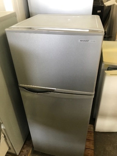 SHARP 2ドア冷蔵庫 SJ-H12W-S  2012年製