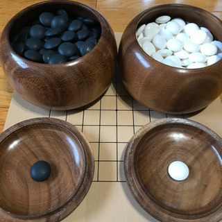 蛤碁石 碁笥 セット 囲碁