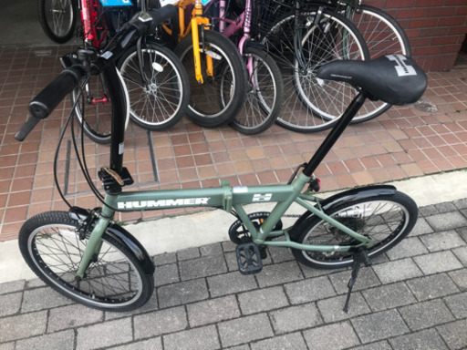 HUMMER - Hummer 折りたたみ自転車　カーキ色 HUMMER FDB206 TANK-G ハマー(HUMMER) 折りたたみ自転車 20