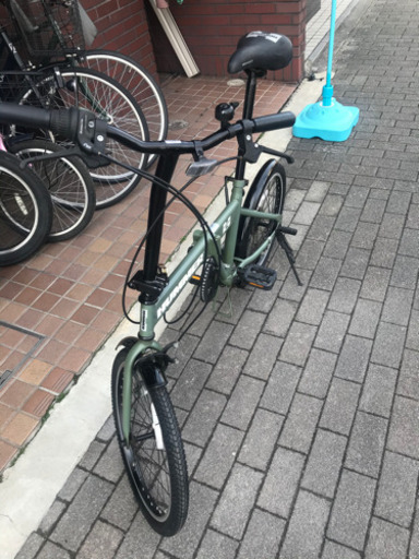 ハマー HUMMER20インチ折り畳み自転車 カーキ色