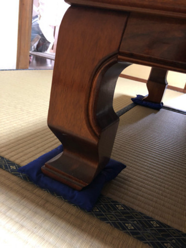 ガラス付き座卓テーブル
