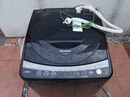 Panasonic NA-FS60H1 6kg シックなブラック 黒色 美品 大阪 近隣であれば配送可 すぐ使えます 新生活 洗濯機 パナソニック 大阪芸大近いです