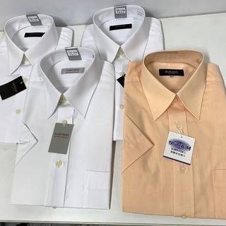 超お買い得！メンズ 夏用半袖シャツ 新品4点セット！半袖ワイシャ...