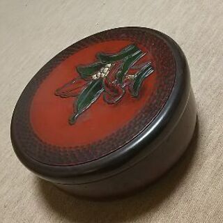 大きめ 茶道具 お茶碗入れ 和小物 物入れ 径31㎝×高13㎝