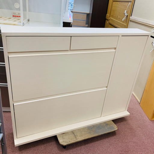 ★永野家具入荷しました！新品未使用　オールインワン薄型シューズラック
