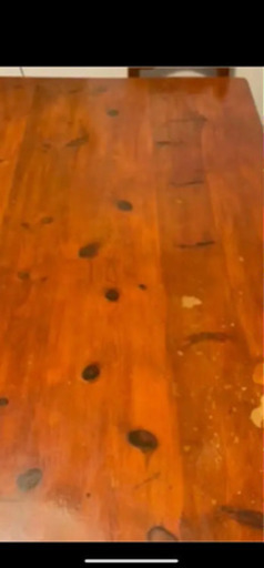 一枚板の無垢材、チェリーのダイニングセット