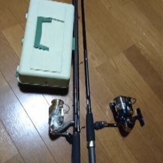 釣具 シーバスロッド、エギングロッドセット、各リール付き