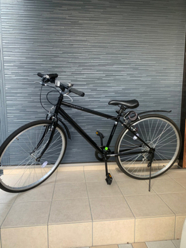 美品　自転車　27インチ　ギア、ライト、ワイヤーロック付き