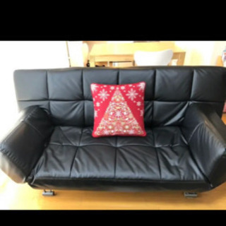 ニトリ　合皮ソファーベッド　神戸市にて引取のみ対応の画像