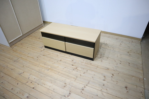 テレビ台　木目ナチュラル　幅106cm【新品・未使用】