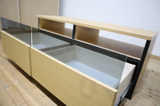 テレビ台　木目ナチュラル　幅106cm【新品・未使用】