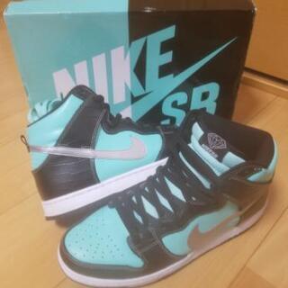 【美中古】NIKE DUK HIGH PRM SB TIFFANYティファニーdiamond supplyダイヤモンドサプライコラボダンクハイプレミアム