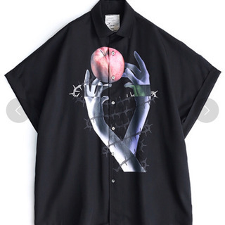 shareef シャリーフ アップルグラフィックシャツ 18ss