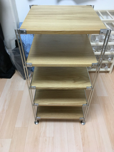 【取引中】［無印良品］オーク材ユニットシェルフ高さ：83cm