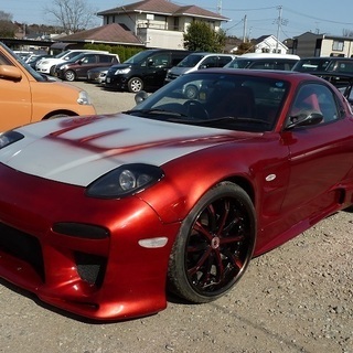H9　RX-7　ツーリングX　社外ボンネット　社外アルミ　社外マ...