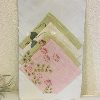 コースター4枚セット　和柄　春色　花柄　キッチンウエア