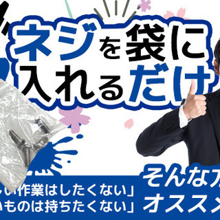 ★ネジを袋に入れるだけ？！★モクモク1人作業！