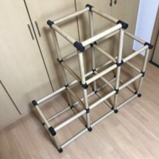 セリア 購入　ジョイントラックパーツ　大量　ジムや柵、ラックが作れます　受け付け終了しています。の画像