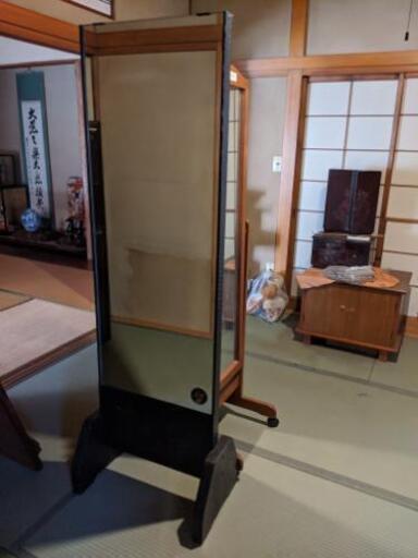 【中古】値下げしました❢鎌倉彫り鏡　全身姿見　値下げしました
