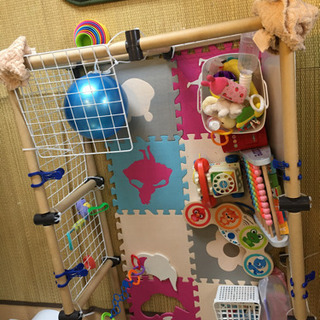 セリア 購入　ジョイントラックパーツ　大量　ジムや柵、ラックが作れます　受け付け終了しています。の画像