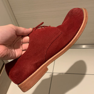 ベロワ素材の靴の画像